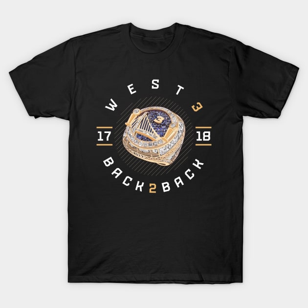 David West 3 Back 2 Back Championship Ring 2017-18 T-Shirt by teeleoshirts